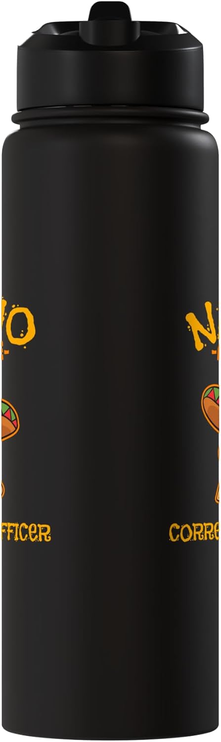 Botella agua acero inox aislada Cinco de Mayo