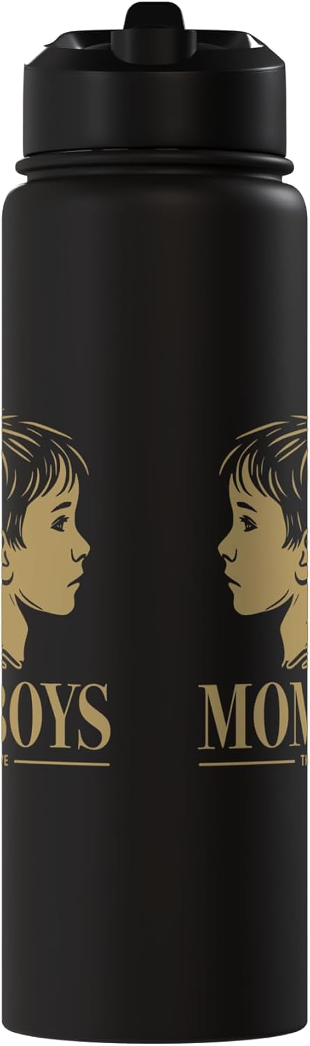 Botella de agua aislada para mamá orgullosa de sus hijos de acero inoxidable