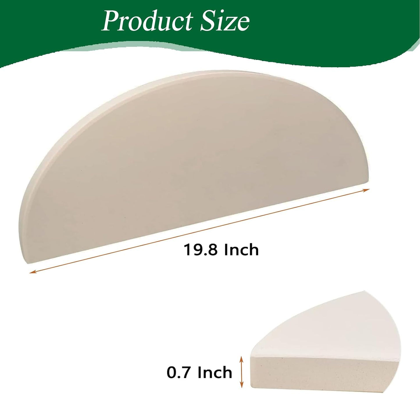 Placas deflectoras cerámica Kamado Joe Big Joe 19.8pulg set 2
