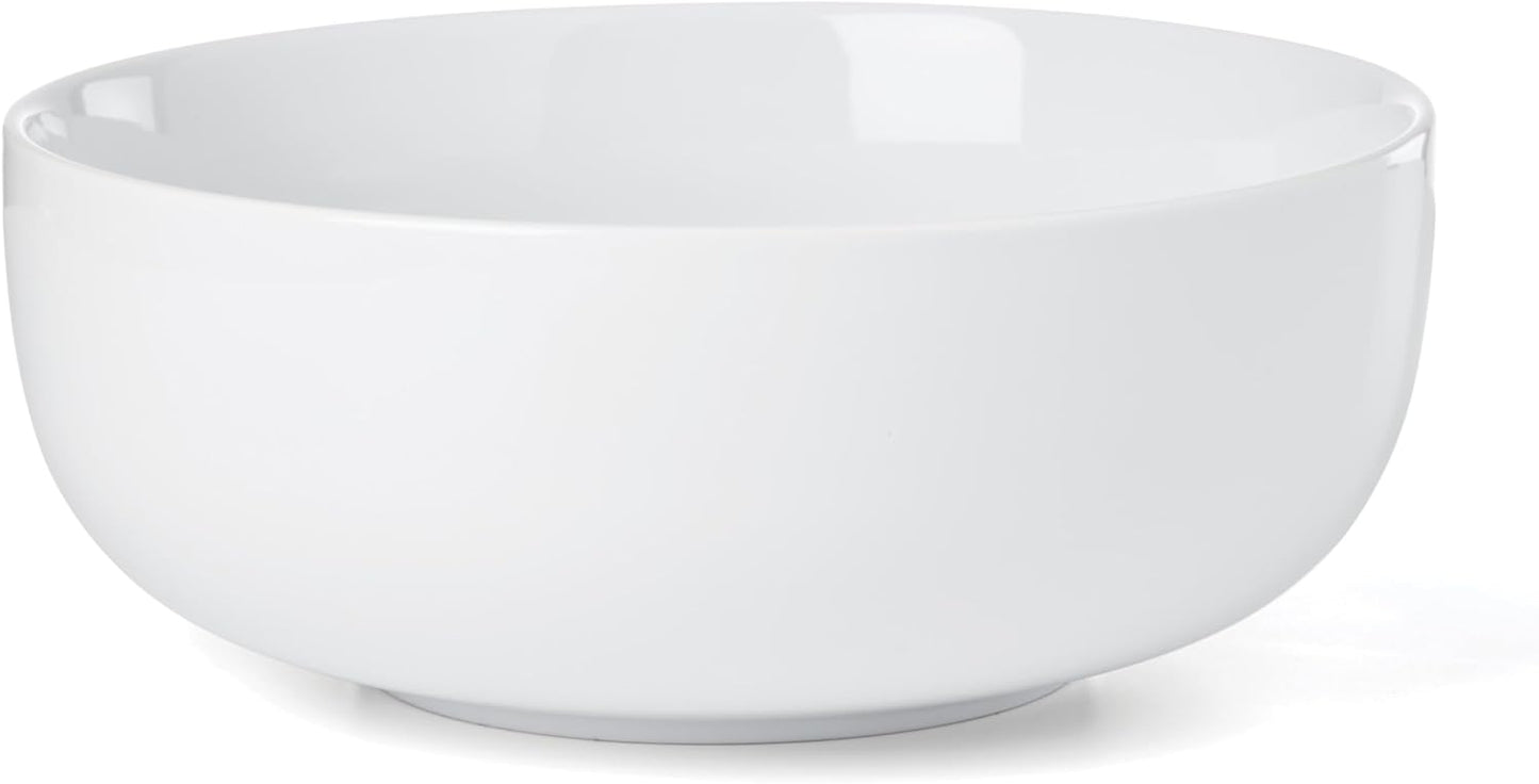 Set 24 Cuencos Soporte Madera Apto Lavavajillas Microondas Blanco