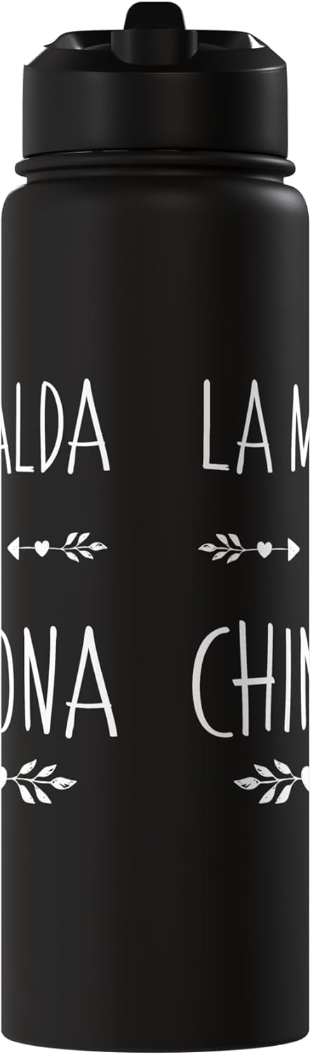 Botella de agua aislada de acero inoxidable Mafalda Mas Chingona