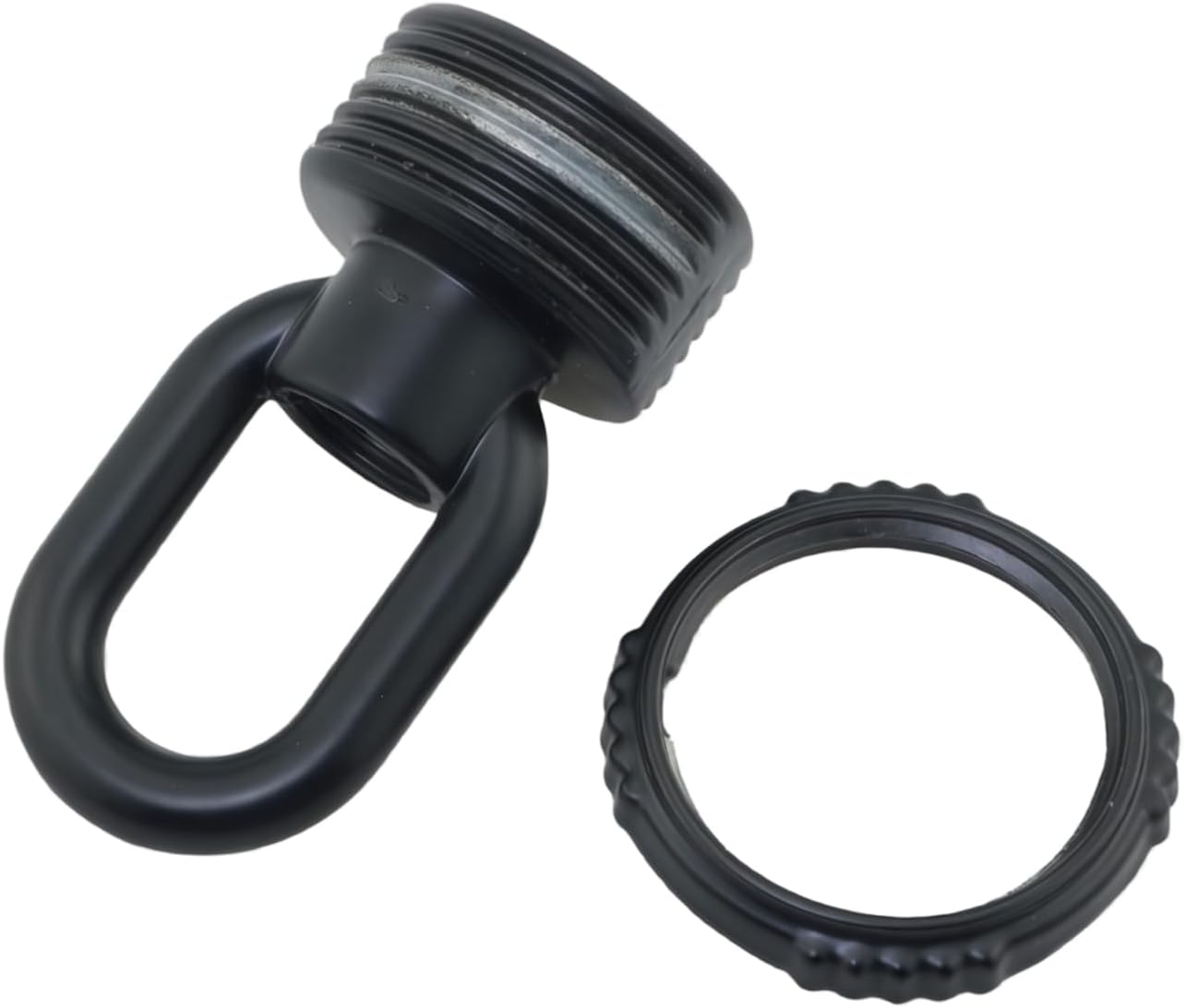Soporte para lámpara anillo cristal 10x1mm 23x43mm negro mate