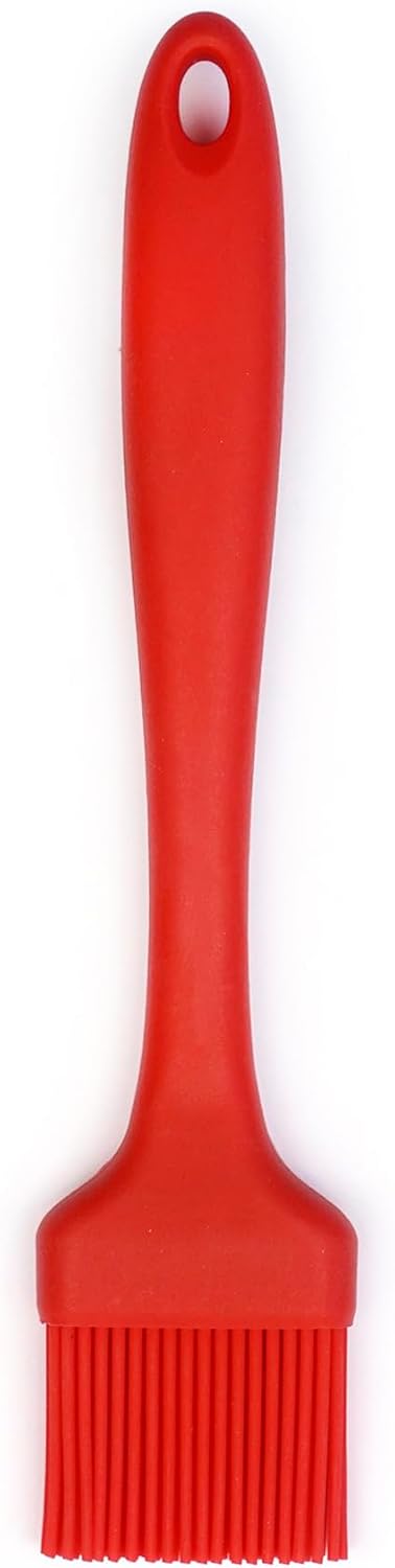 Cepillo silicona para untar 8.75pulg rojo parrilla barbacoa