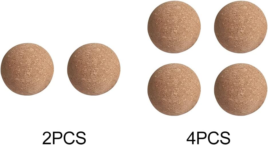 2 Bolas Corcho Madera 2.4pulg para Decantador Vino