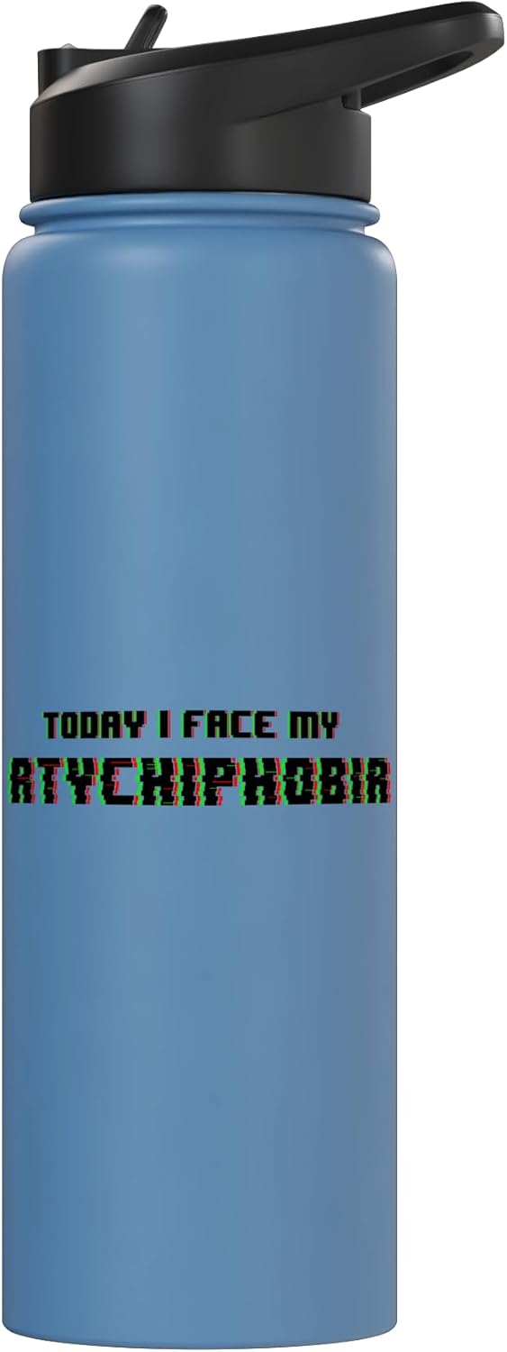 Botella de agua acero inoxidable para atychiphobia