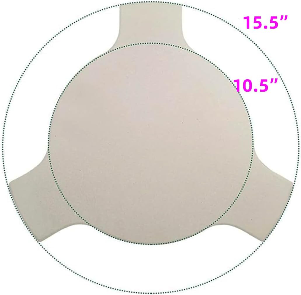 Deflector calor 15pulg piedra pizza parrilla 15pulg