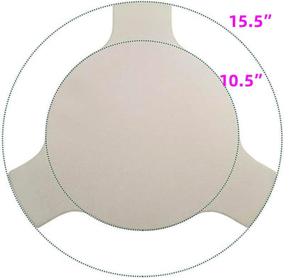 Deflector calor 15pulg piedra pizza parrilla 15pulg