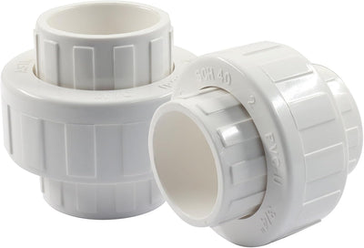 2 Unids Acoplamiento PVC Schedule 40 con Junta EPDM Blanco