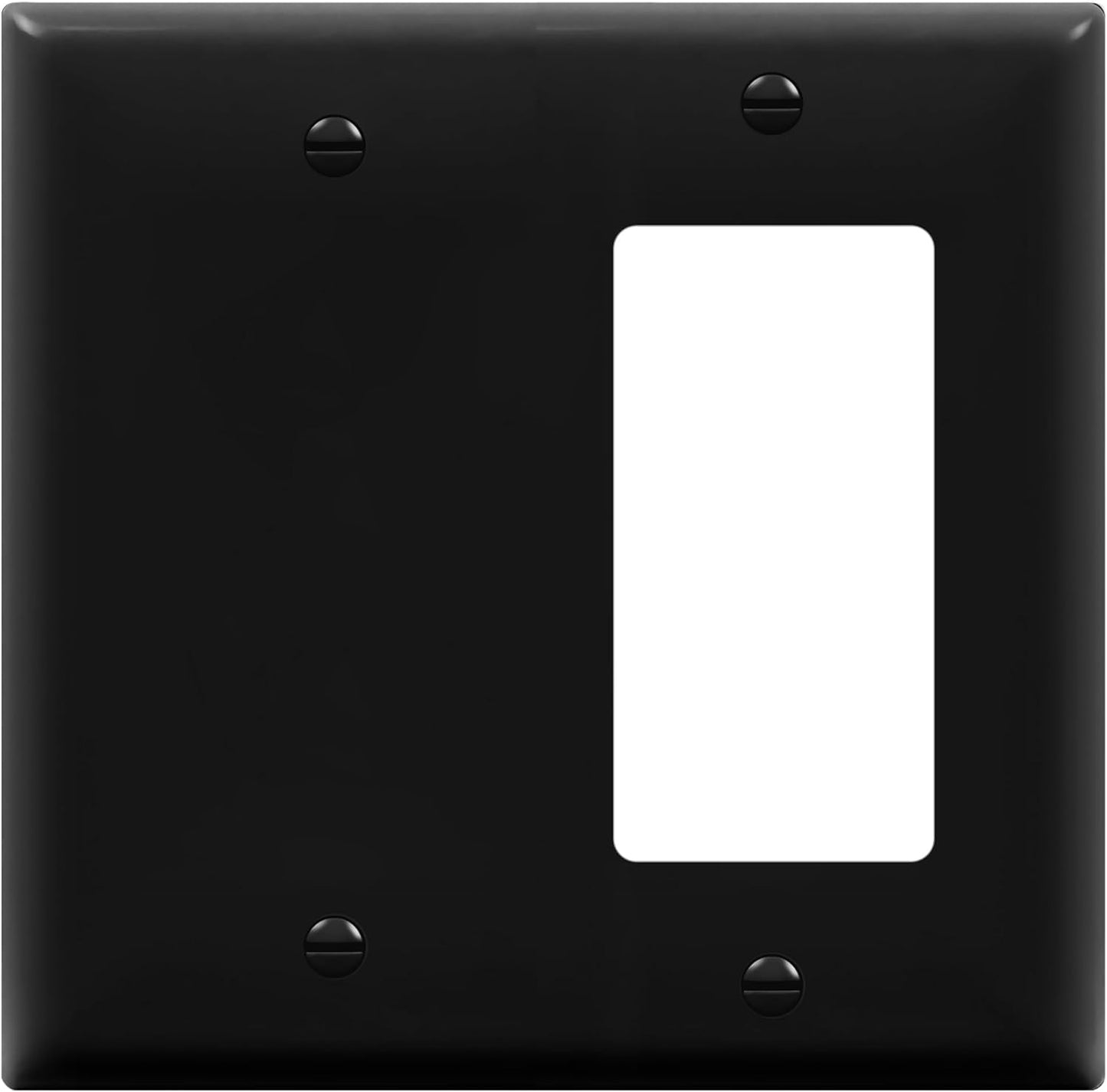 Placa pared basculante salida en blanco 4.5x4.57pulg