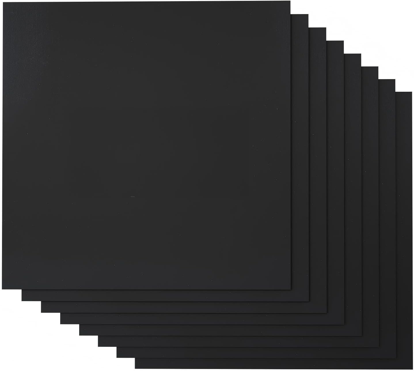 8 Hojas Contrachapada Tilo 0.118pulg 12x12pulg Negro