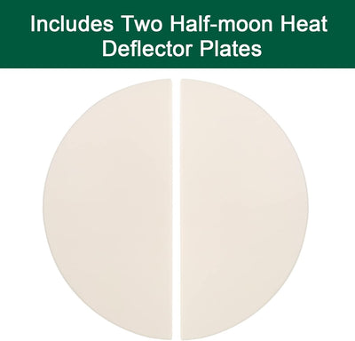 Placas deflectoras cerámica Kamado Joe paquete 2 blanco