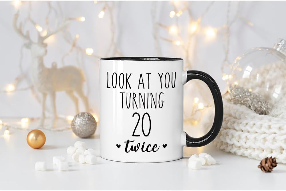 Taza de 40 años regalo divertido para mujer y hombre