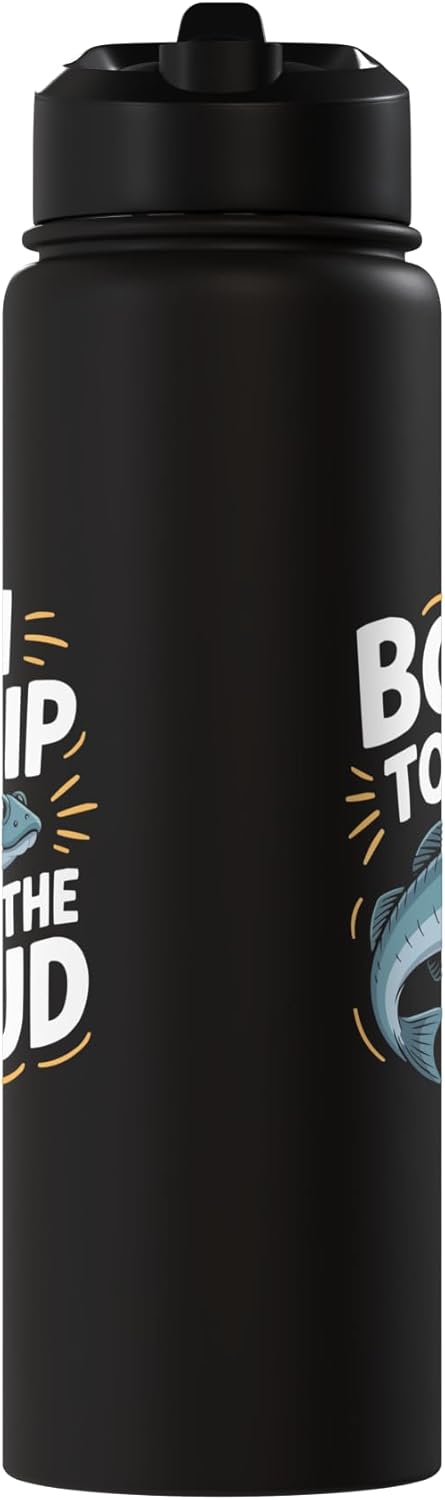 Botella de agua aislada de acero inoxidable para pez lodo amorfo