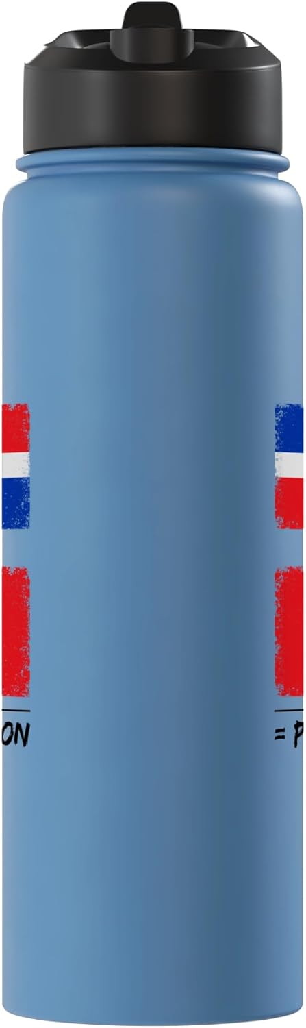 Botella agua acero inox aislada Perú República Dominicana