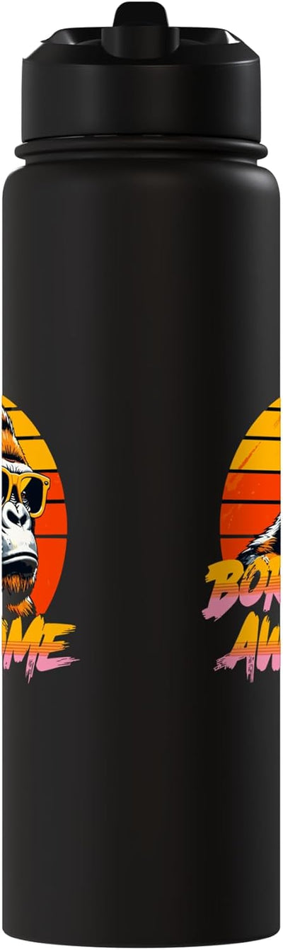 Botella de agua acero inoxidable Gorilla vintage sin BPA