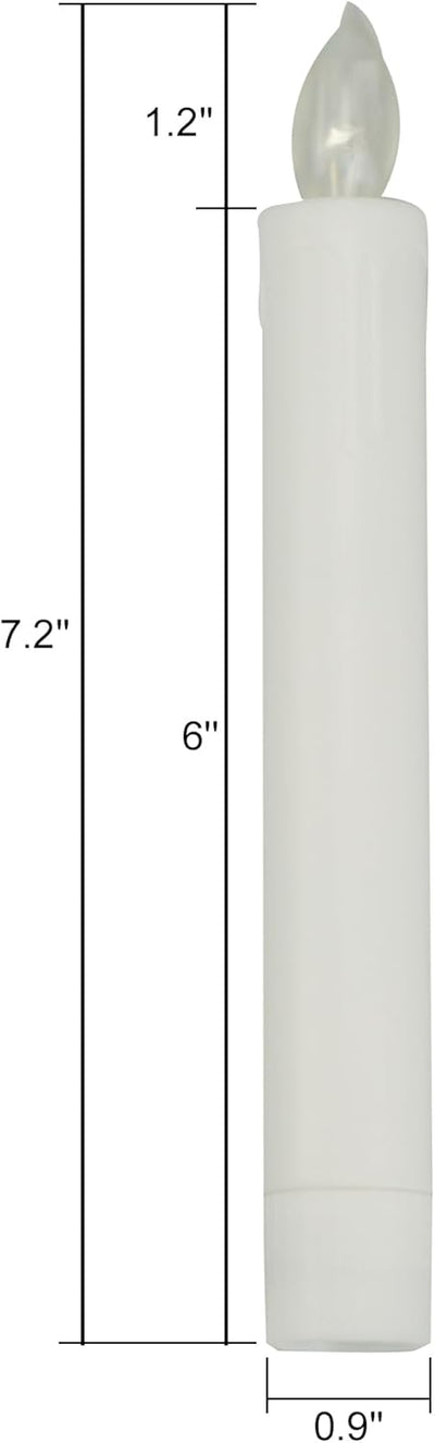 Velas eléctricas LED con temporizador remoto para candelabro