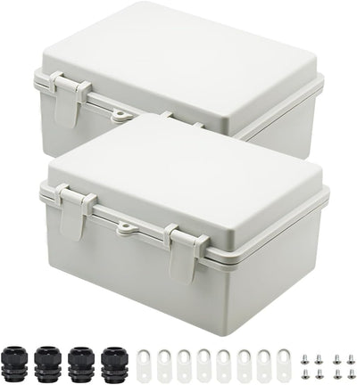 Caja eléctrica plástico ABS IP65 8.7x6.7x4.3pulg
