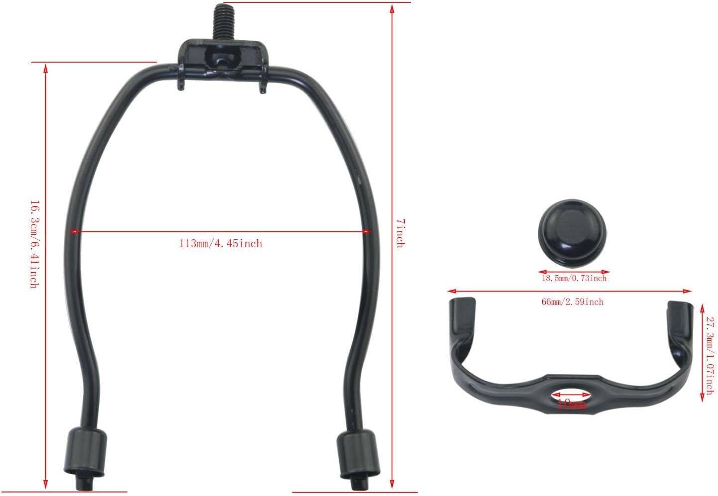Soporte luz 7 pulg para lámpara de suelo dormitorio