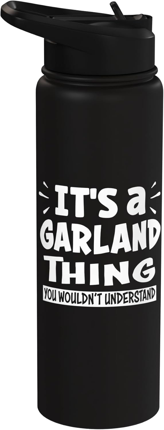 Botella de agua acero inoxidable aislada Garland Lovers
