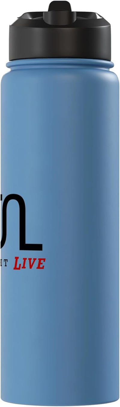 Botella de agua acero inoxidable insulated sin texto negro