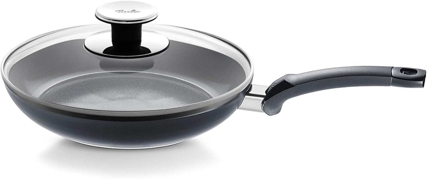 Sartén cerámica 11pulg con tapa vidrio