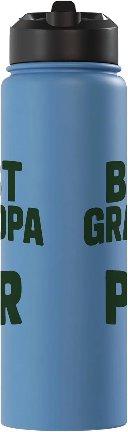 Botella de agua acero inoxidable sin BPA para abuelo golfista
