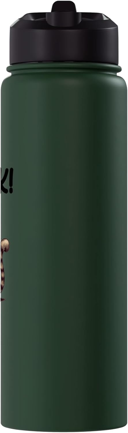 Botella agua acero inox aislada con mensaje I'm OK