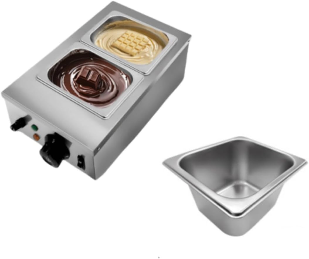 Calentador alimentos 2 tanques acero inox 800W
