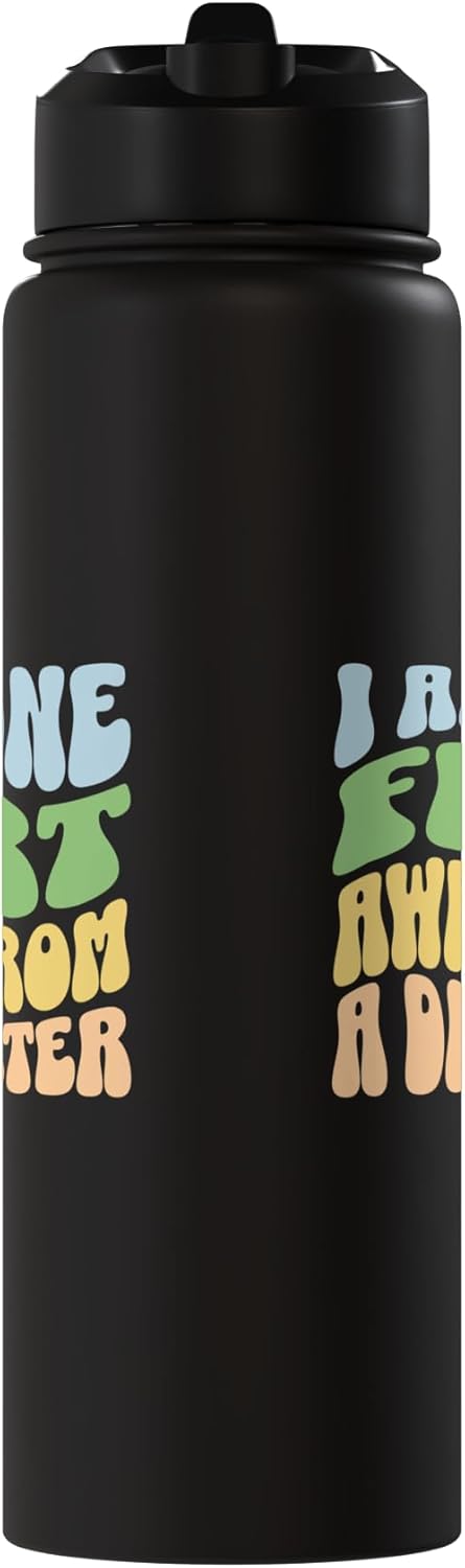 Botella de agua acero inoxidable con humor de flatulencias