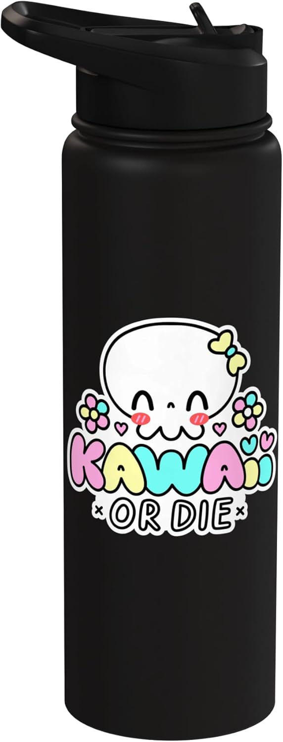 Bottella de agua acero inoxidable Kawaii Or Die