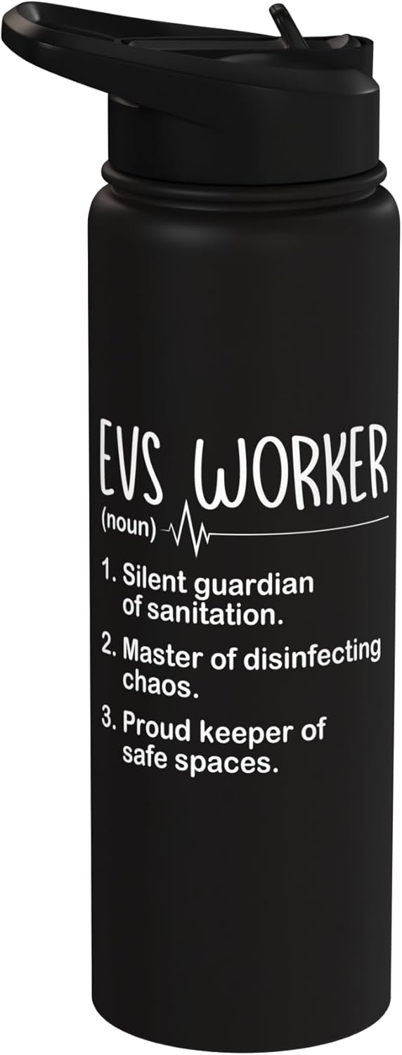 Botella de agua aislada de acero inoxidable EVS Worker