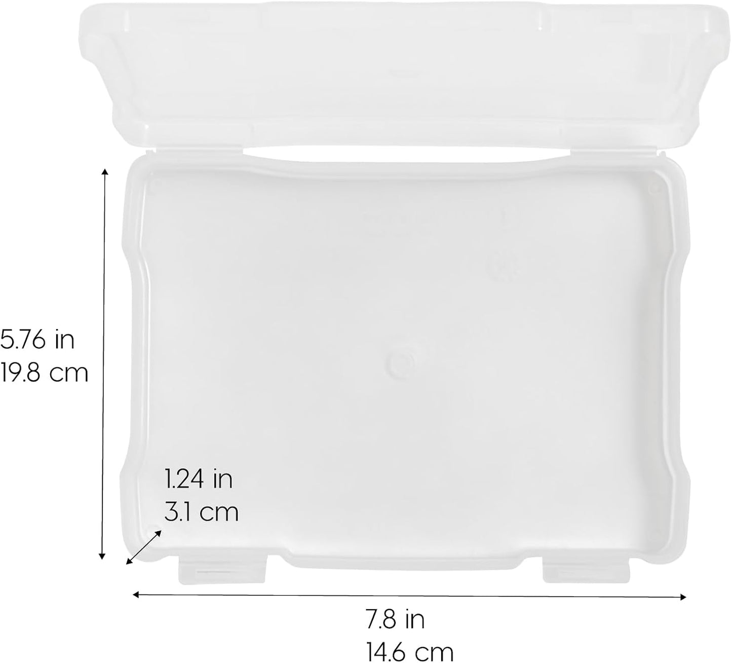 Estuche fotos 5x7 pulg transparente pack 10