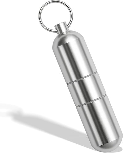Tubo almacenamiento aluminio contenedor viaje hisopos algodón