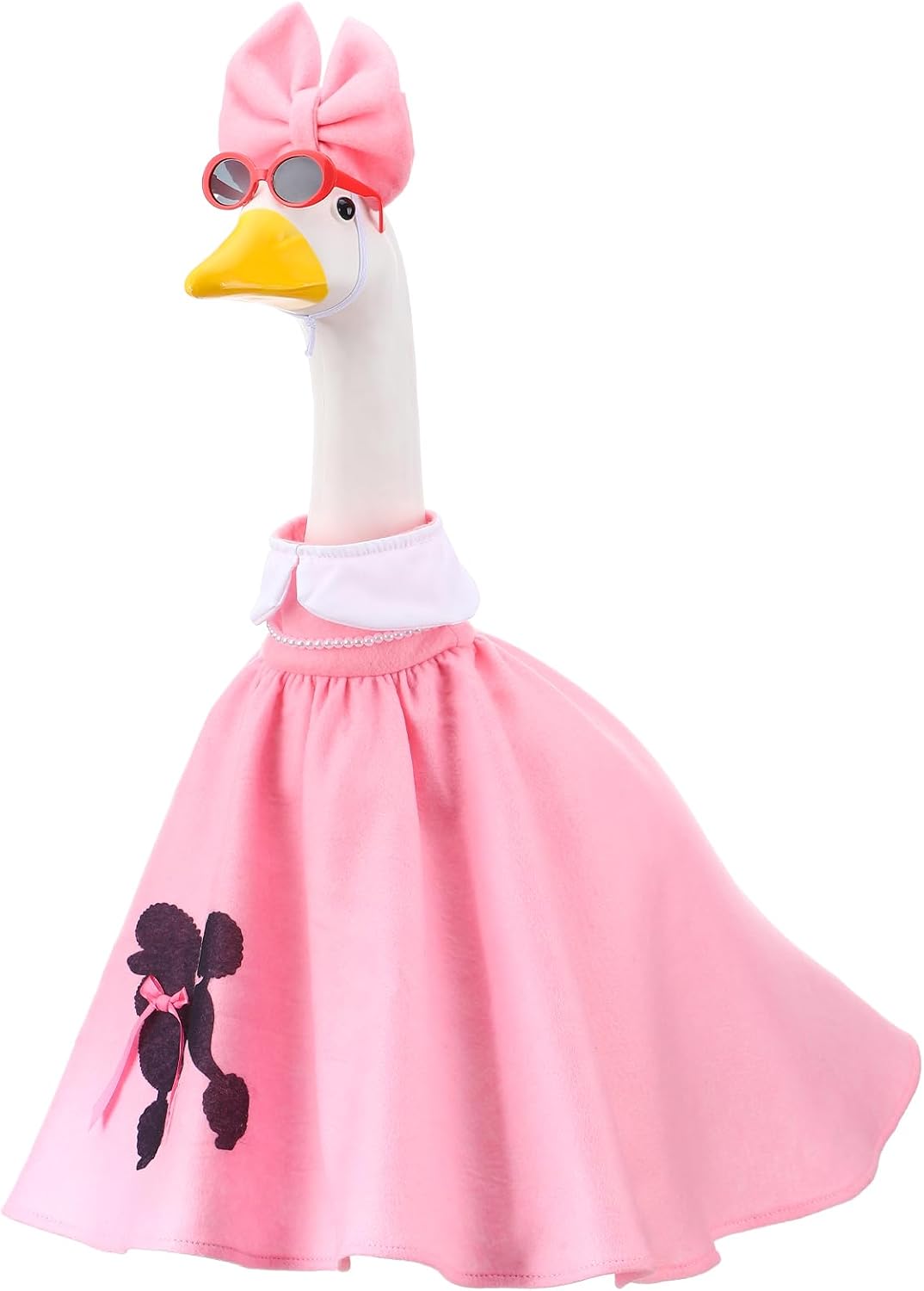 Traje ganso falda caniche rosa 50s para ganso 23pulg