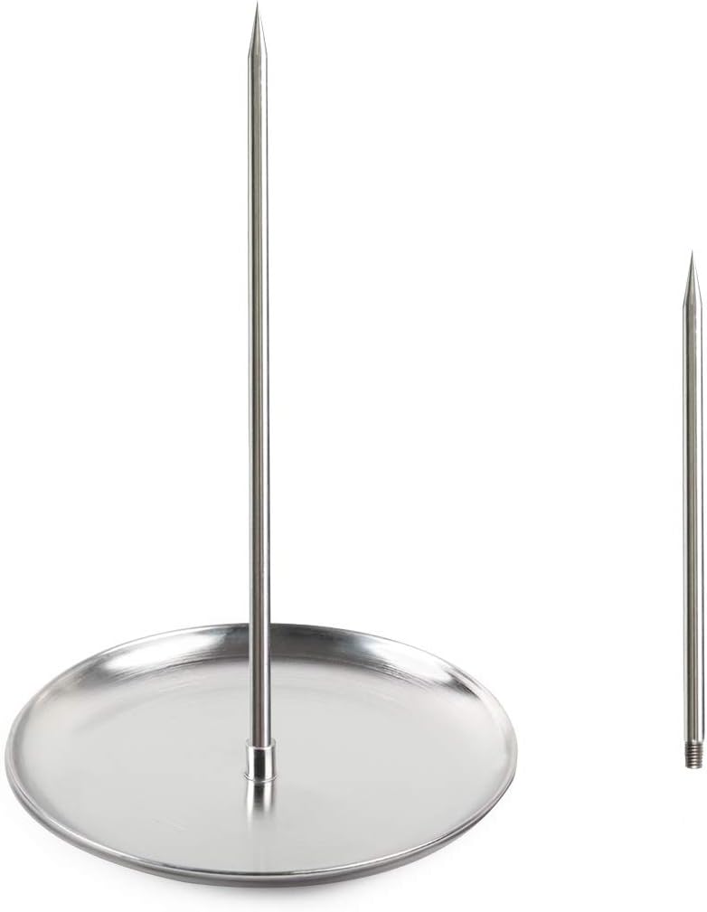 Pincho vertical bras. acero inox asar carne filete salchicha