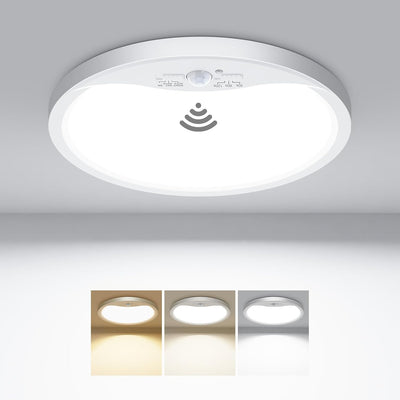 Lámpara techo LED empotrado sensor movimiento 18W 8.7pulg