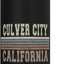 Botella de agua acero inoxidable Culver City California retro