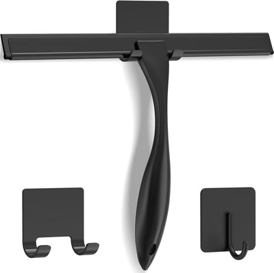 Escobilla ducha acero inox 2 ganchos adhesivos limpieza baño