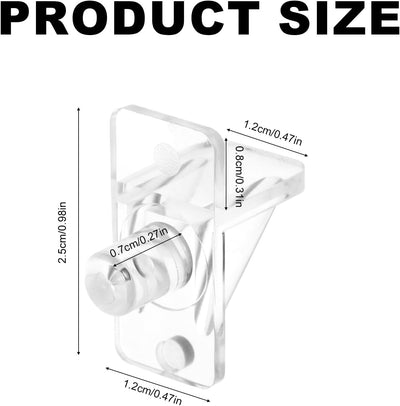 Clavijas plástico transparente soporte estantes 6lb cocina