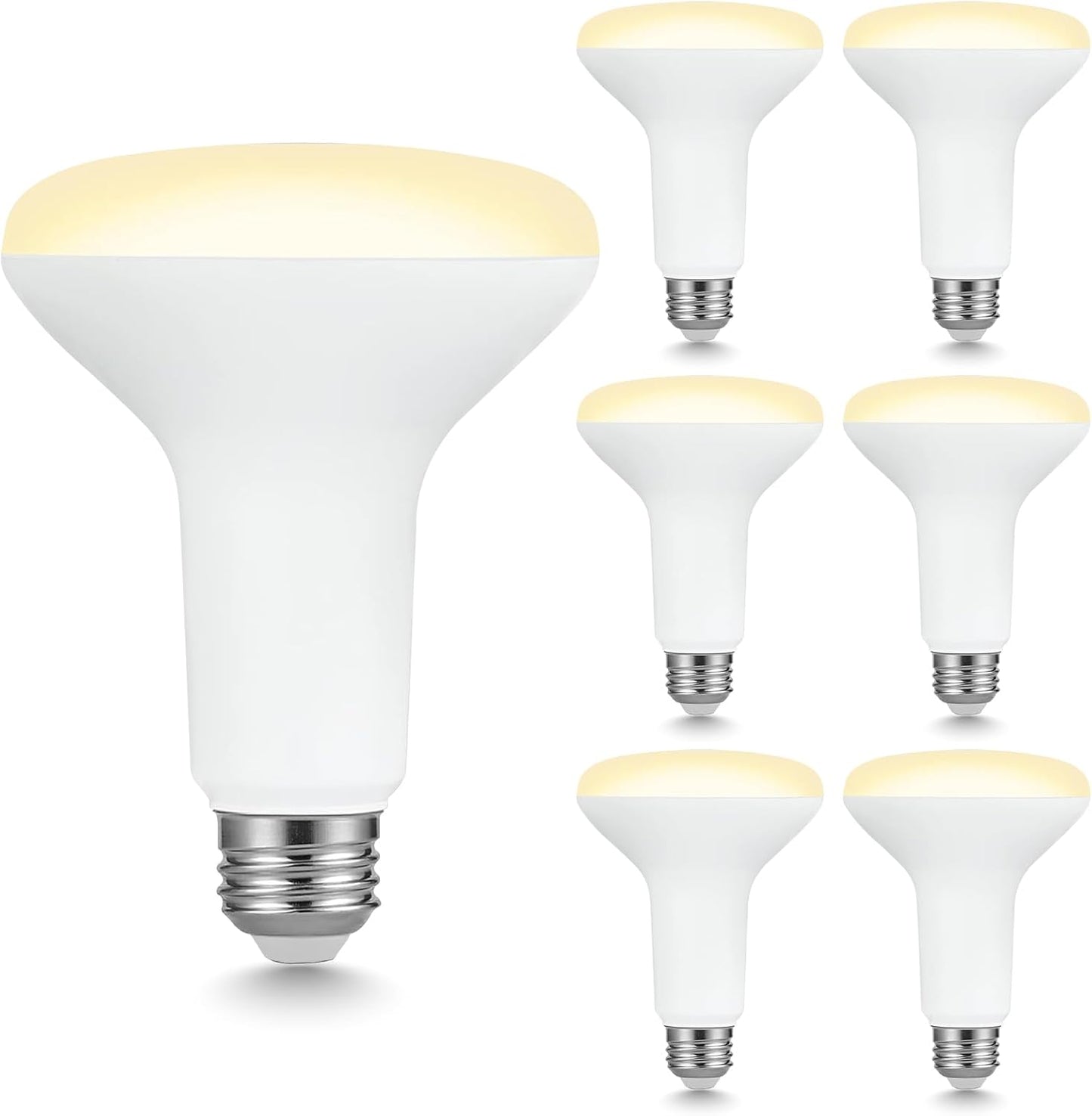 Pack 6 Bombillas LED BR30 7.5W 2700K Regulable Base E26