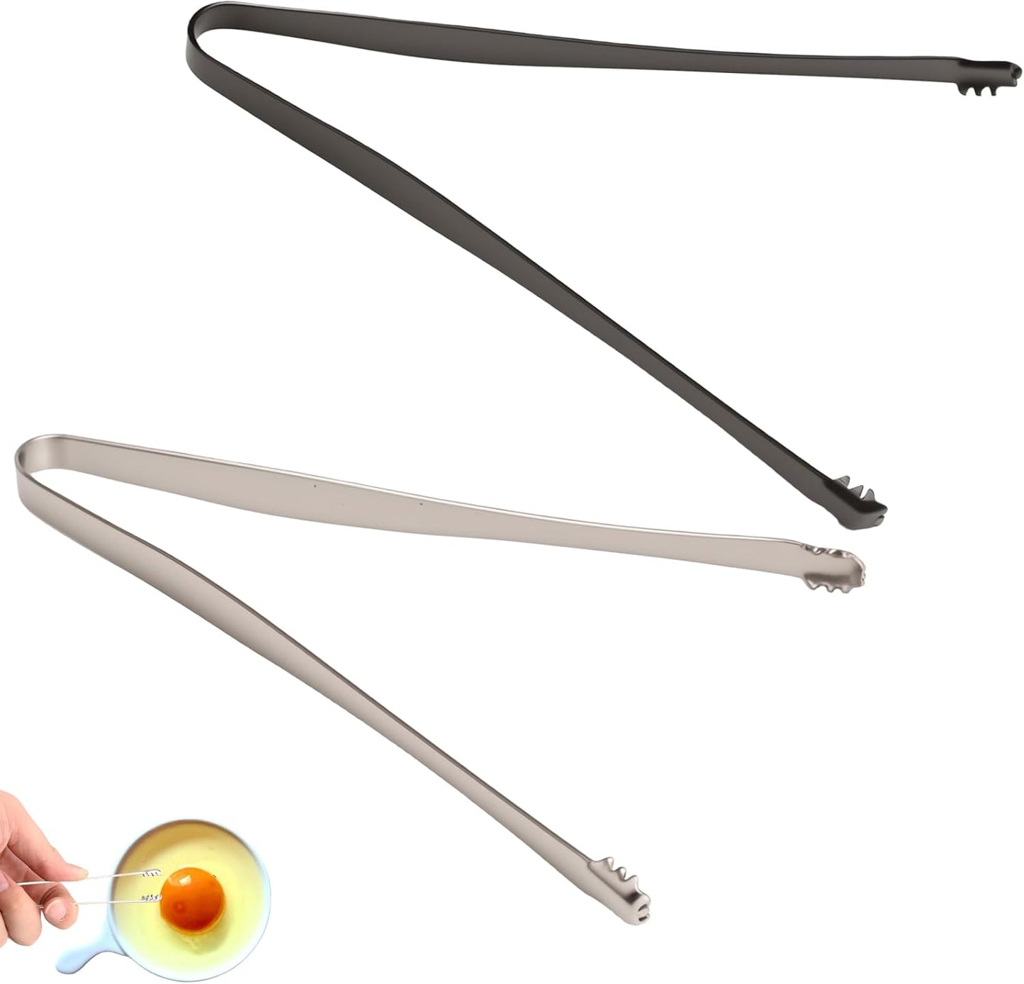 Paquete de 2 herramientas de eliminación de huevos de acero inoxidable
