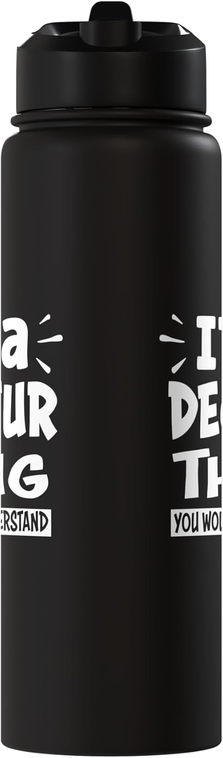 Botella de agua aislada de acero inoxidable Decatur Lovers