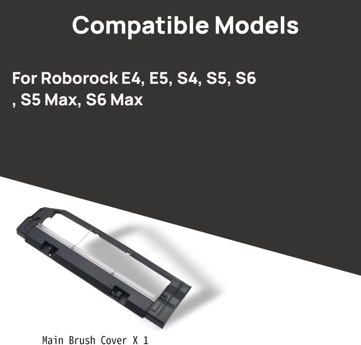 Cubierta cepillo principal Roborock E4-E6 S5 Max S6 Max