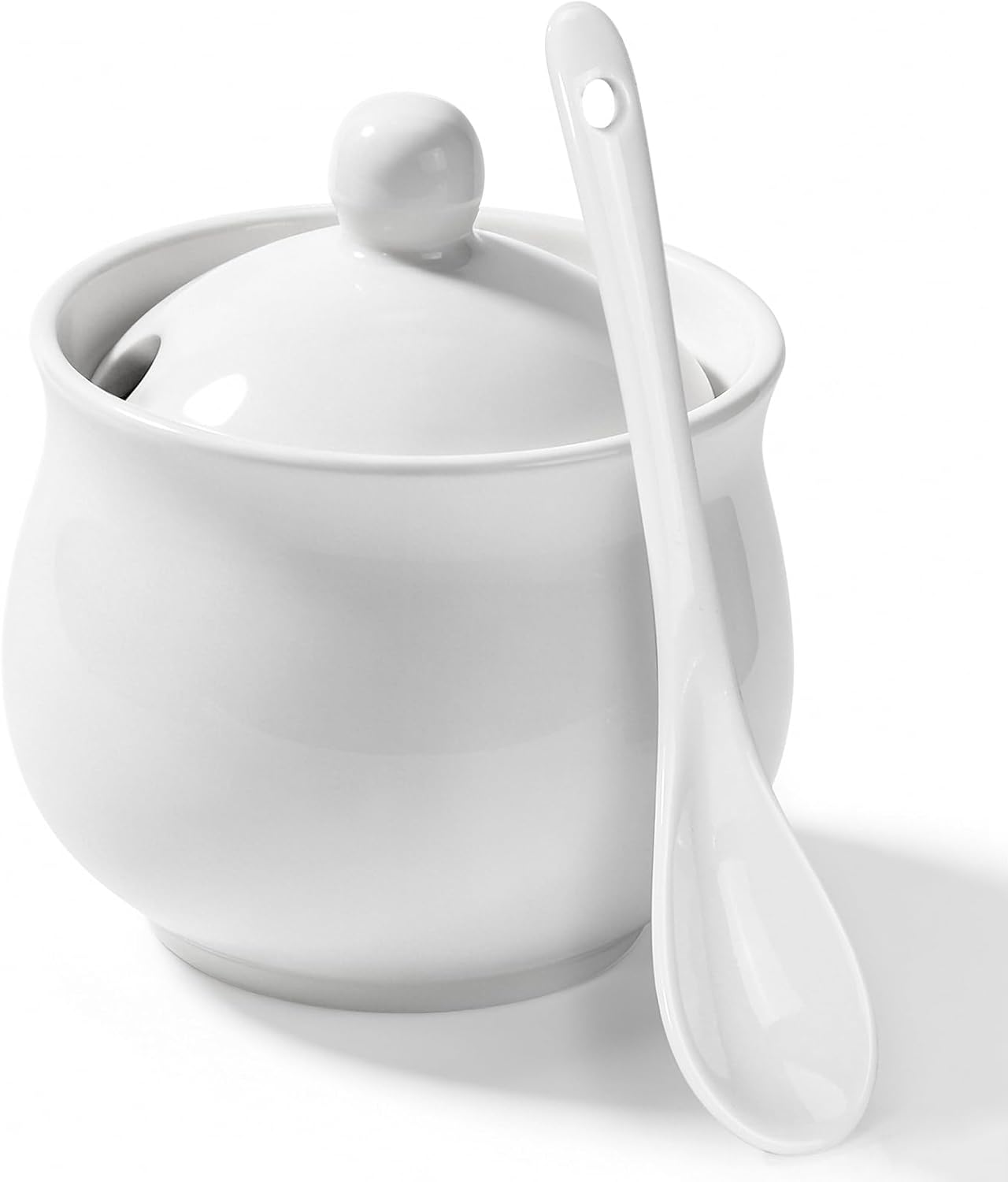 Azucarero cerámica con tapa y cuchara 7oz