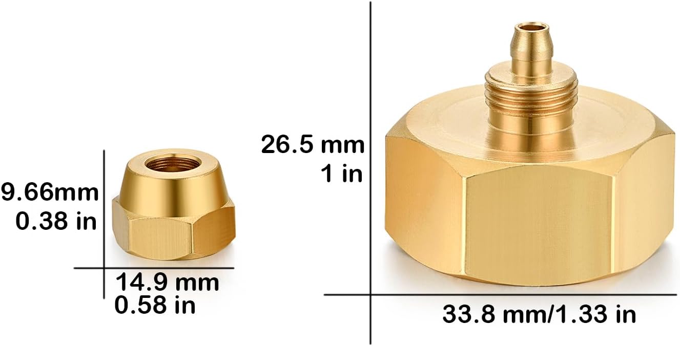 Adaptador manguera jardín 3/4pulg a 1/4pulg para goteo
