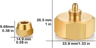 Adaptador manguera jardín 3/4pulg a 1/4pulg para goteo
