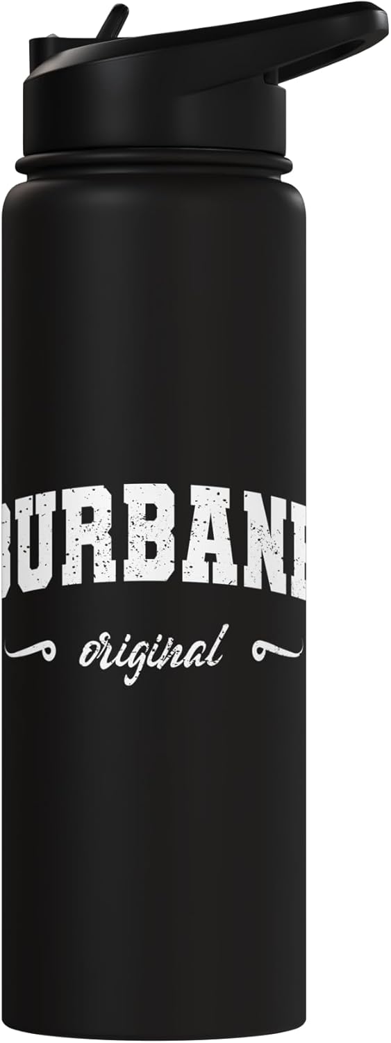 Botella agua acero inox aislada Burbank