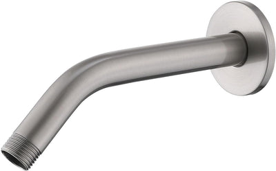 Brazo ducha pared 8pulg níquel cepillado con brida