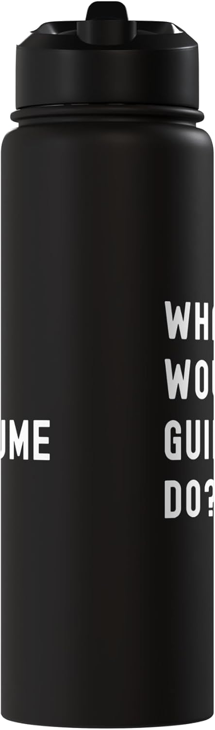 Bottella de agua aislada acero inoxidable What Would Guillaume Do