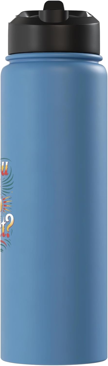 Botella de agua aislada acero inoxidable humor legal